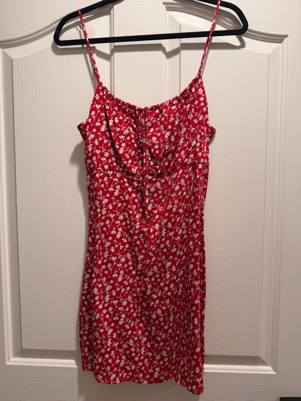 Reformation Red Floral Mini Dress
